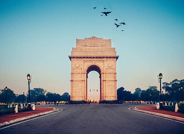 Sunrise at India Gate. New Delhi.